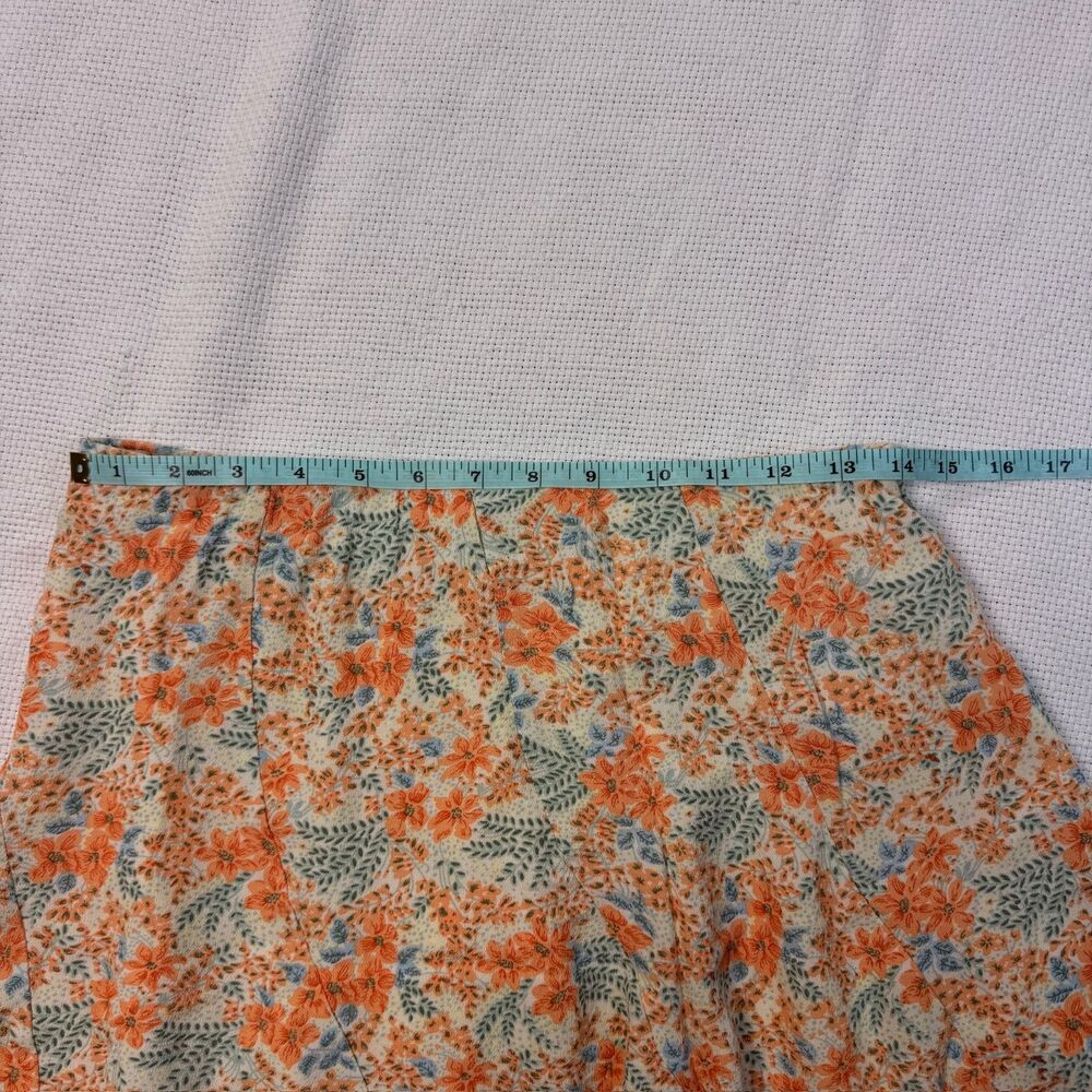 Floral Patterned A-Line Skirt